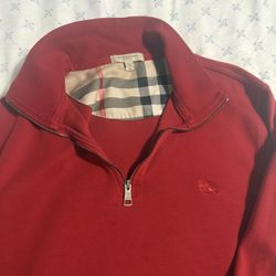 burberry quarter zip