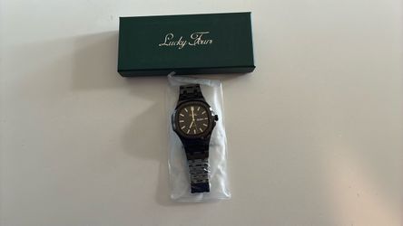 Lucky Fours Brone Obsidian Watch
