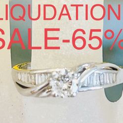 Engagement Wedding Diamond Ring Both As 1 Ring 💍 1.40 Carats NATURAL DIAMONDS 💎 MOTHERS DAY 💝 LIQUIDATION 💝SALE -65%
