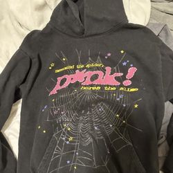 SP5DER Black Hoodie