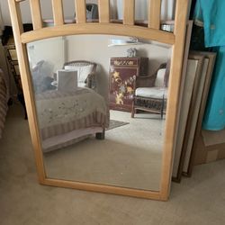 Large Mirror With Wooden Frame Almost New Condition 