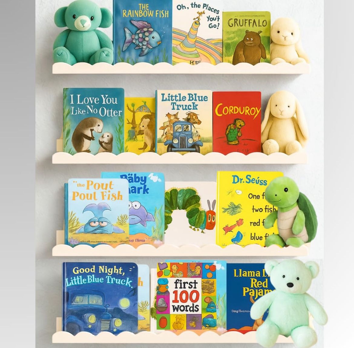 Scalloped Shelves - Set of 4 