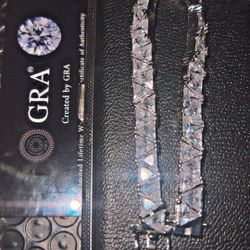  Moissanite Triangle Bracelet 6.89inch 