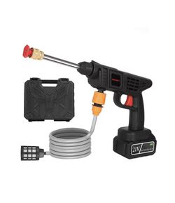 High Pressure Cordless Washer,363PSI Electric Power Washer with 12000mAh 21V Rechargeable Battery and Charger 2-Nozzles