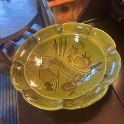 Vintage 1964 Los Angeles Potteries #300 Spaghetti Bowl 14” Diameter