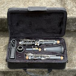 Mendini By Cecilio B Flat Clarinet for Beginner, Ebonite Bb Clarinet with 10 Reeds, Mouthpiece, Cork Grease, Gloves, Cleaning Cloth, Hard Case, Pocket