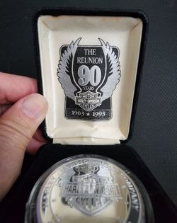1993 Harley-Davidson 90th Anniversary 1oz .999 fine silver round