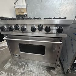 36” Viking Dual Fuel Range Stainless steel 