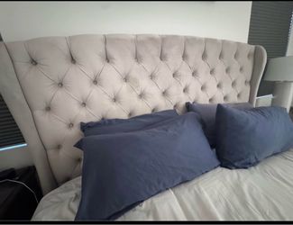 King Tufted Bed Frame