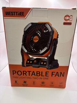 WESTTREE Portable Fan with Lighting