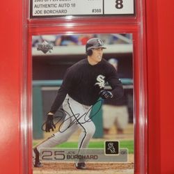Joe Borchard 2003 Upper Deck Autographed Rookie Card Authentic UCG Gem Mint 10 Auto 8 overall