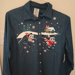 Disney Ice Skating Denim Shirt