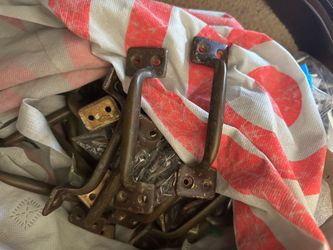 Antique brass handles