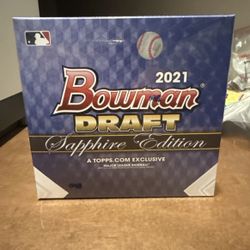 2021 Bowman Draft Sapphire Edition Baseball Hobby Box - Factory Sealed