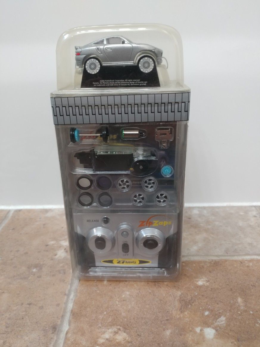 Zip Zaps Micro RC Silver Porsche - NEW