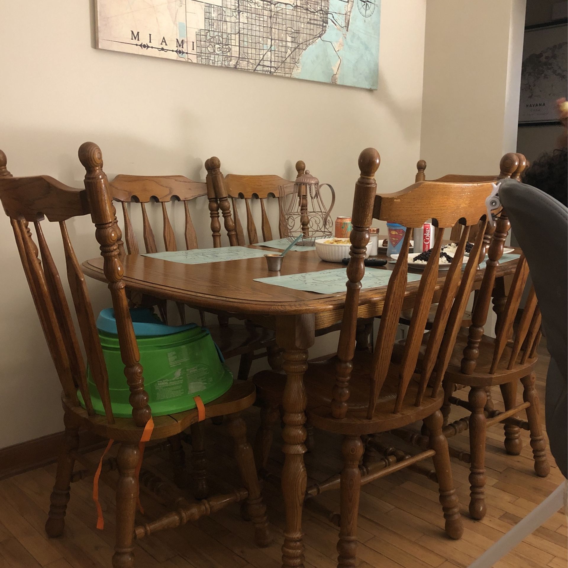 Real Wood Dining Table 
