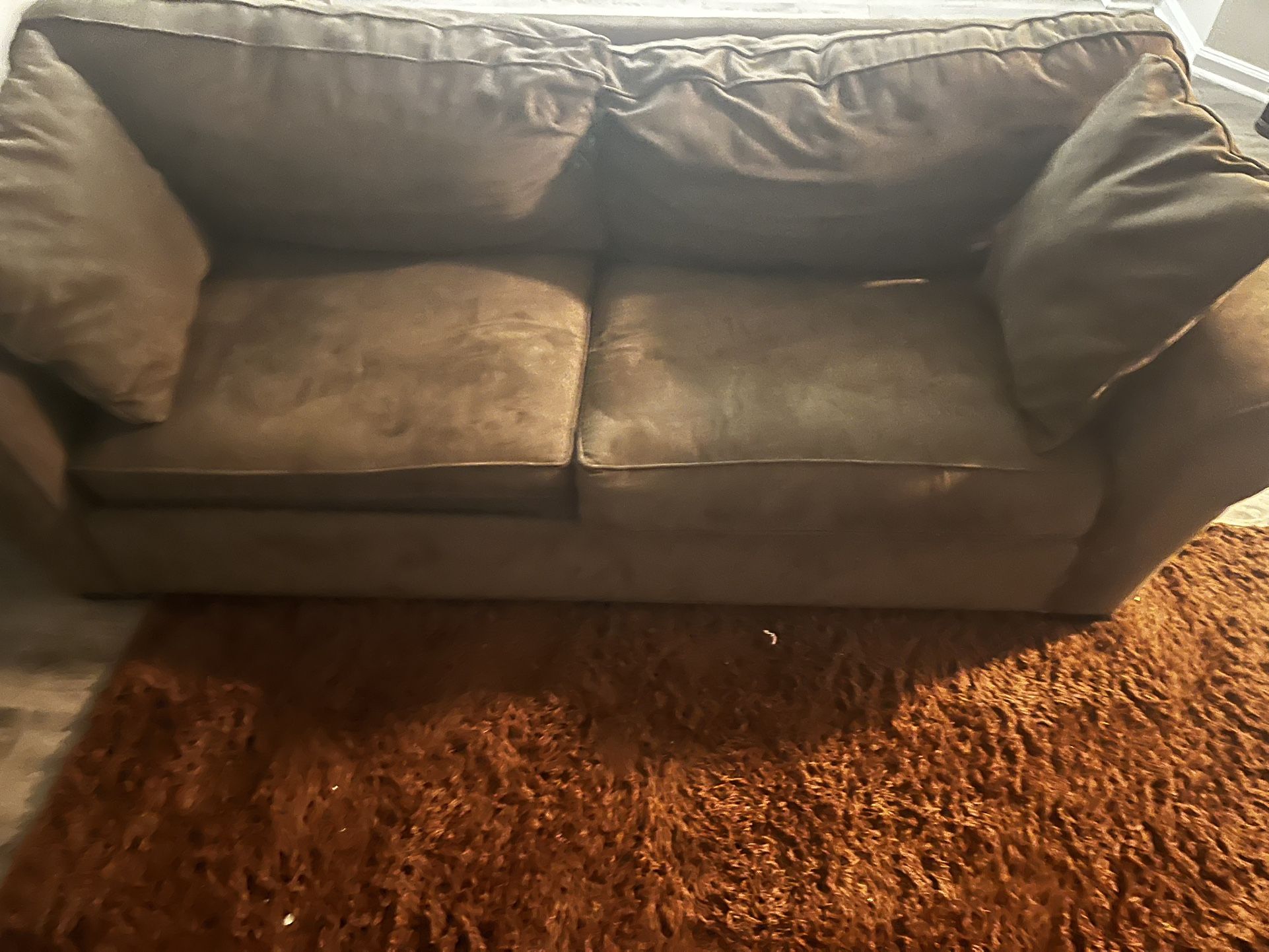 Brown 1/2 Living Room Couch Set