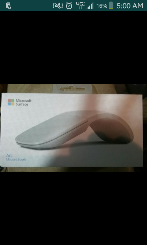 Microsoft surface arc mouse/souris.