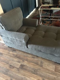 Grey Chaise Lounge Chair