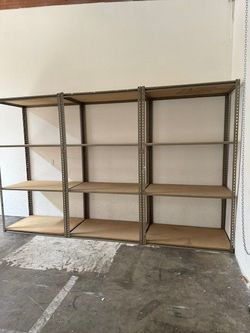 Industrial Racks 48 in W x 30 in D Used Heavy Duty Storage Shelving Stronger Than Homedepot Lowes And Costco Delivery Available