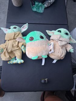 Star Wars Grogu Baby Yoda Plush Lot of 3