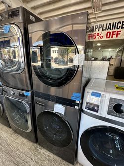 LG WashTower Stacked Washer & Dryer – Black Steel