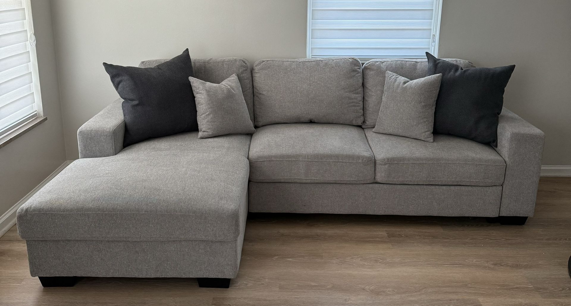 Grey sectional
