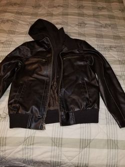 Leather guess jacket