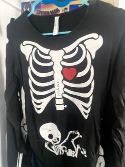 Women’s Pregnant Skeleton Shirt