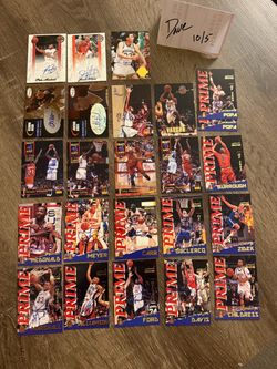 Basketball autographed cards