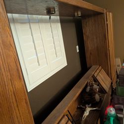 Hardwood Bed Set $50