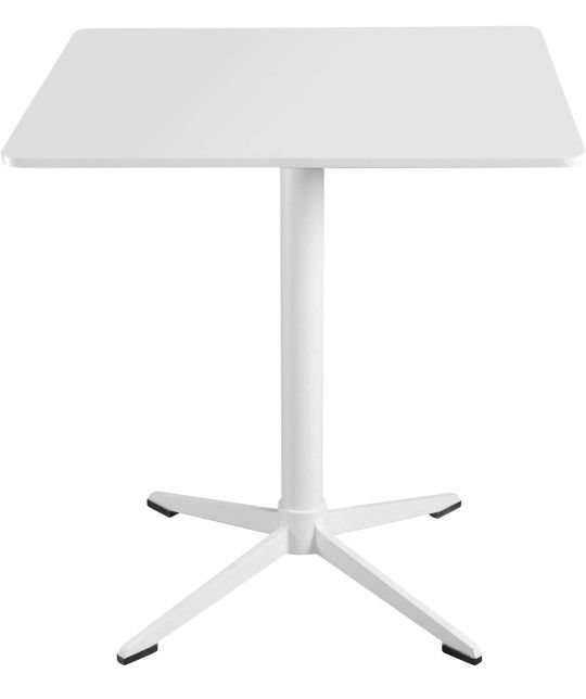 27.56'' Mid Century Modern Square Dining and Coffee Table - Metal Base