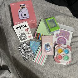 Fujifilm Instax mini with accessories