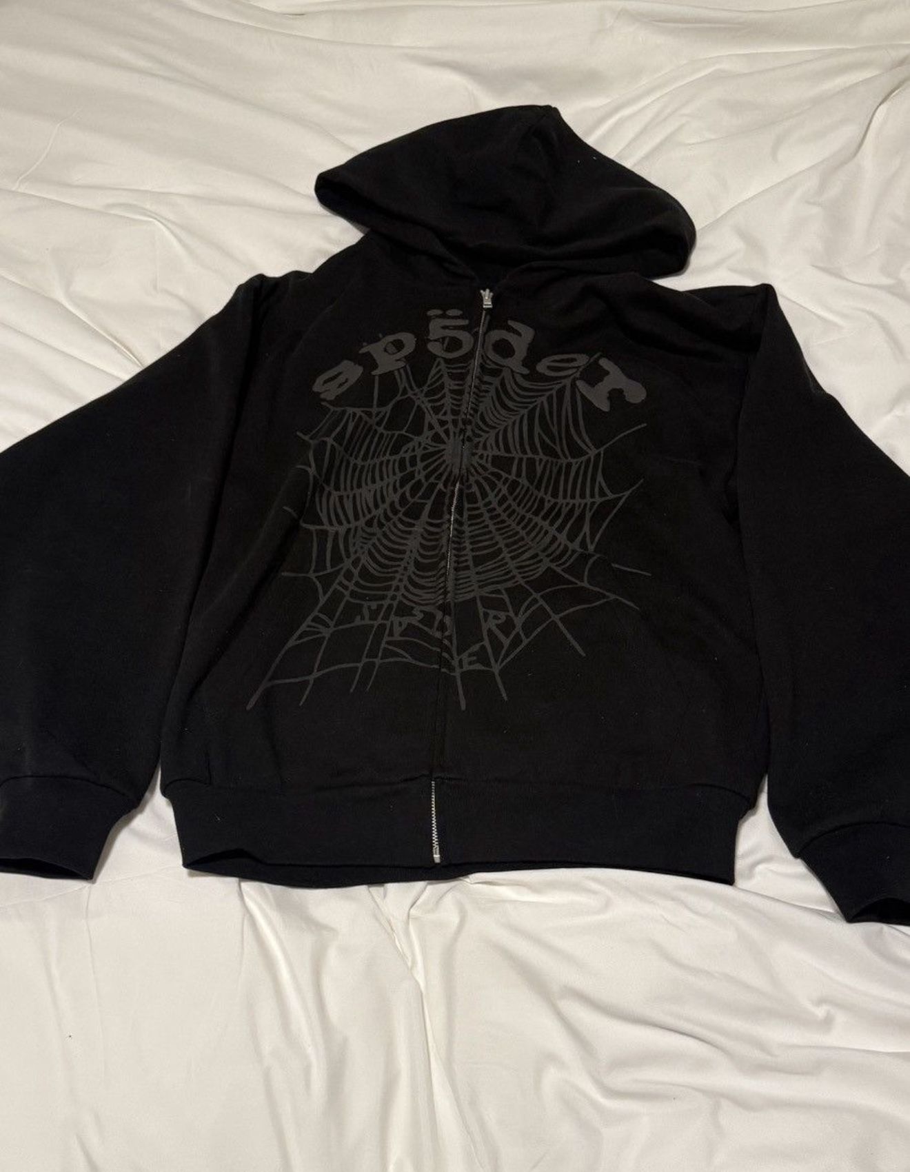 Sp5der Men's OG Web V2 Phantom Zip-Up Hoodie