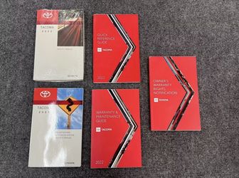 2022 Toyota Tacoma Owners Manual Set OEM