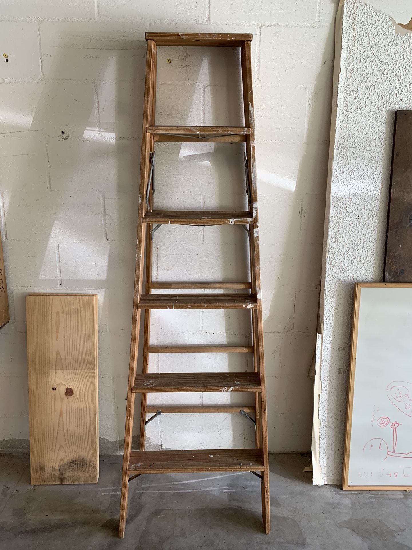 6 foot wood step ladder