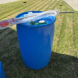 55 Gallon Plastic Drum 