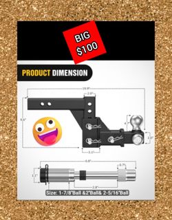 BIG TOWBAR AUTOMOBILE HITCH DRAWBAR TRAILER RAMPS BATTERY CARRIER STEP