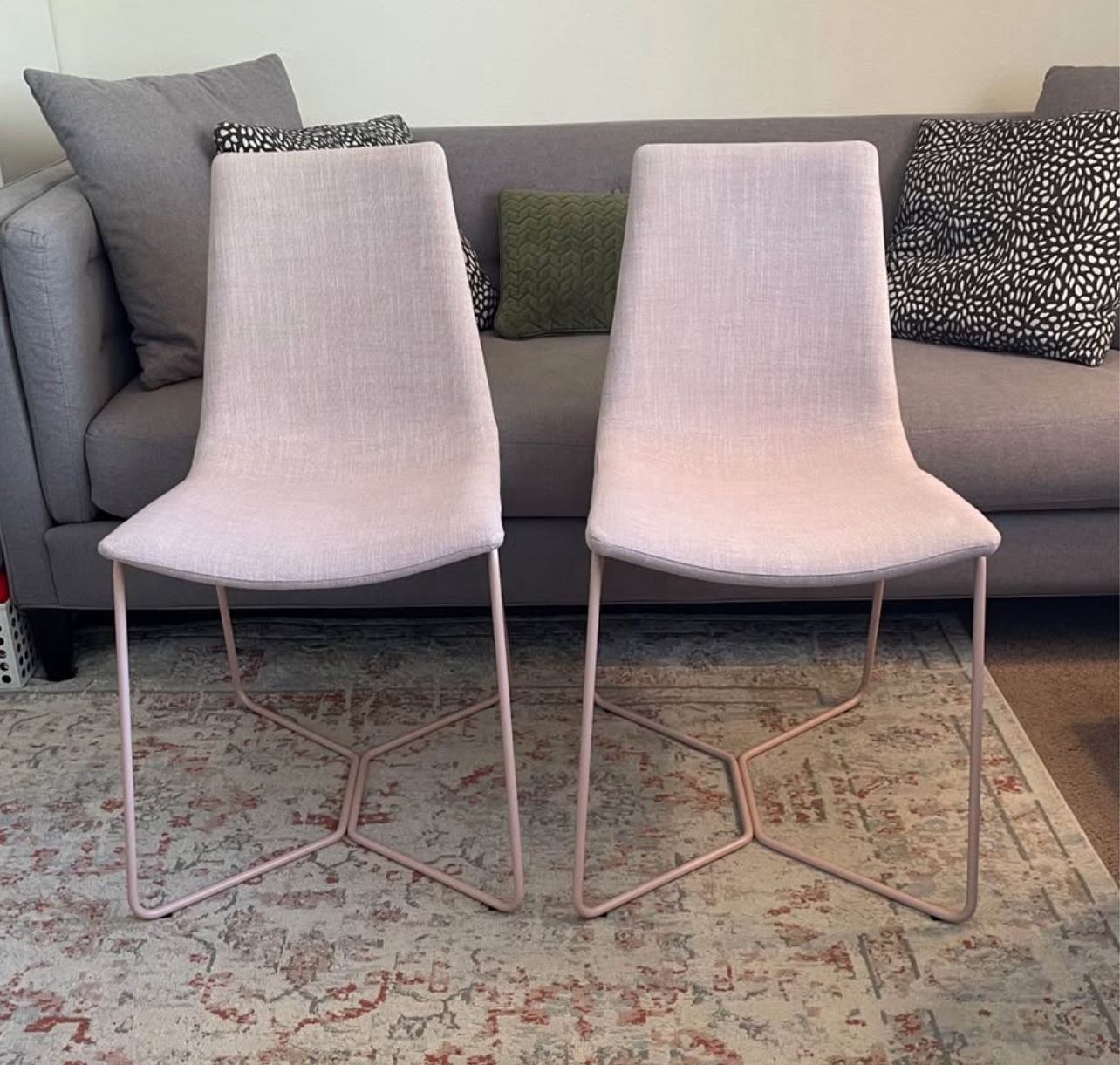 2 West Elm Slope Dining Chairs