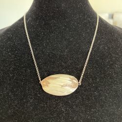 Silver Shall Necklace 