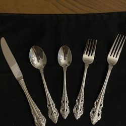 Wallace Antique Baroque 18/10 Stainless Steel 5pc. Hostess Set，Multiple choices