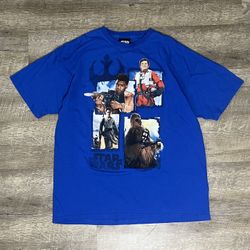 Star Wars T Shirt Promo Tee Lucasfilm Short Sleeve Blue Men’s XL
