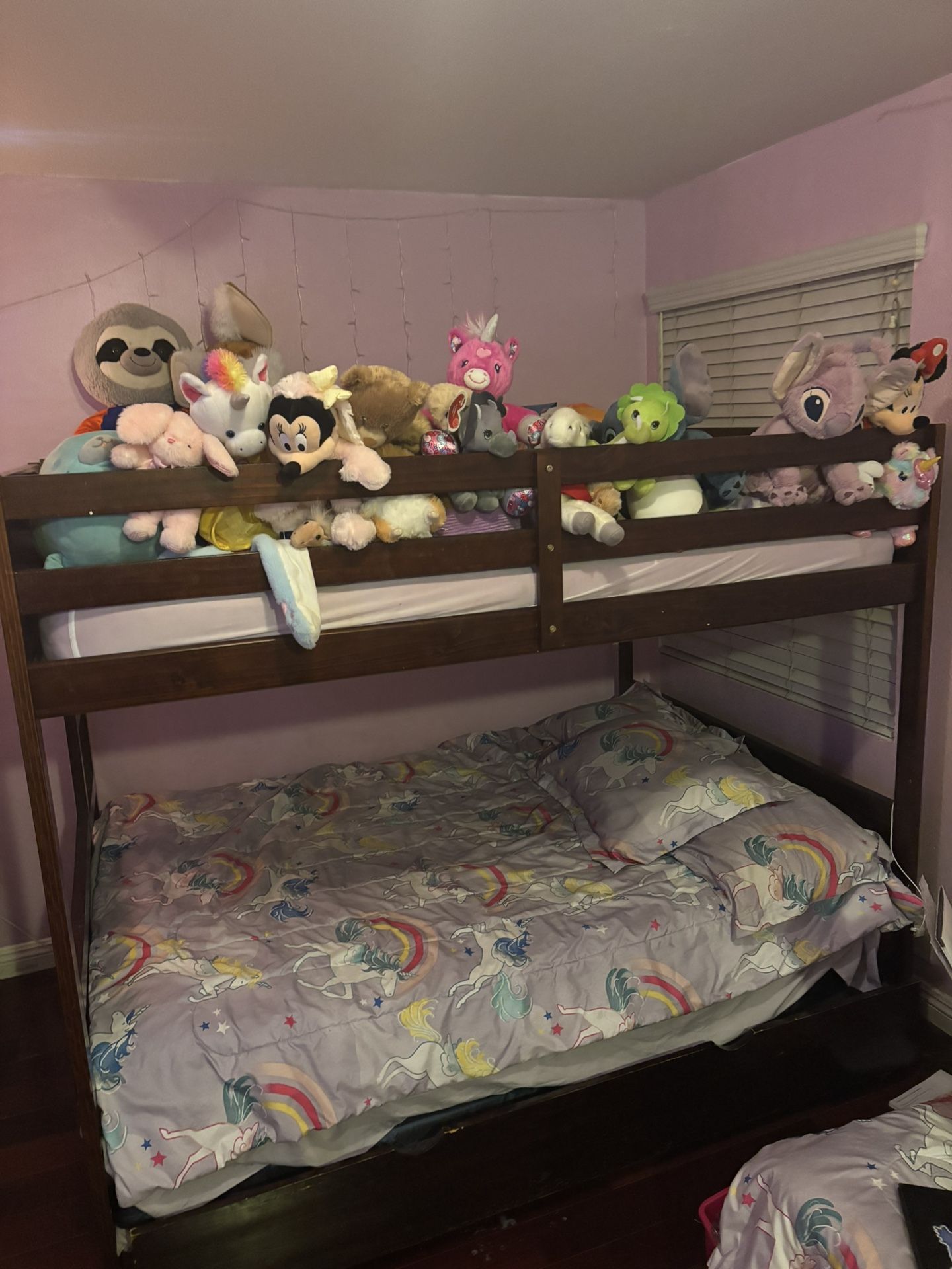 Triple Bunk Bed 2 Full Size Mattress Under Twin Bed