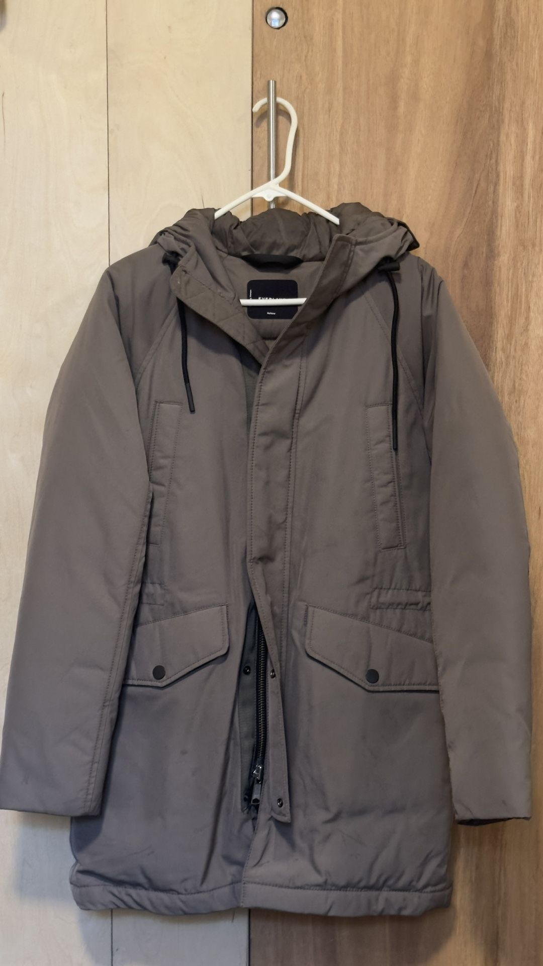 Everlane parka Jacket Unisex XS grey Neutral