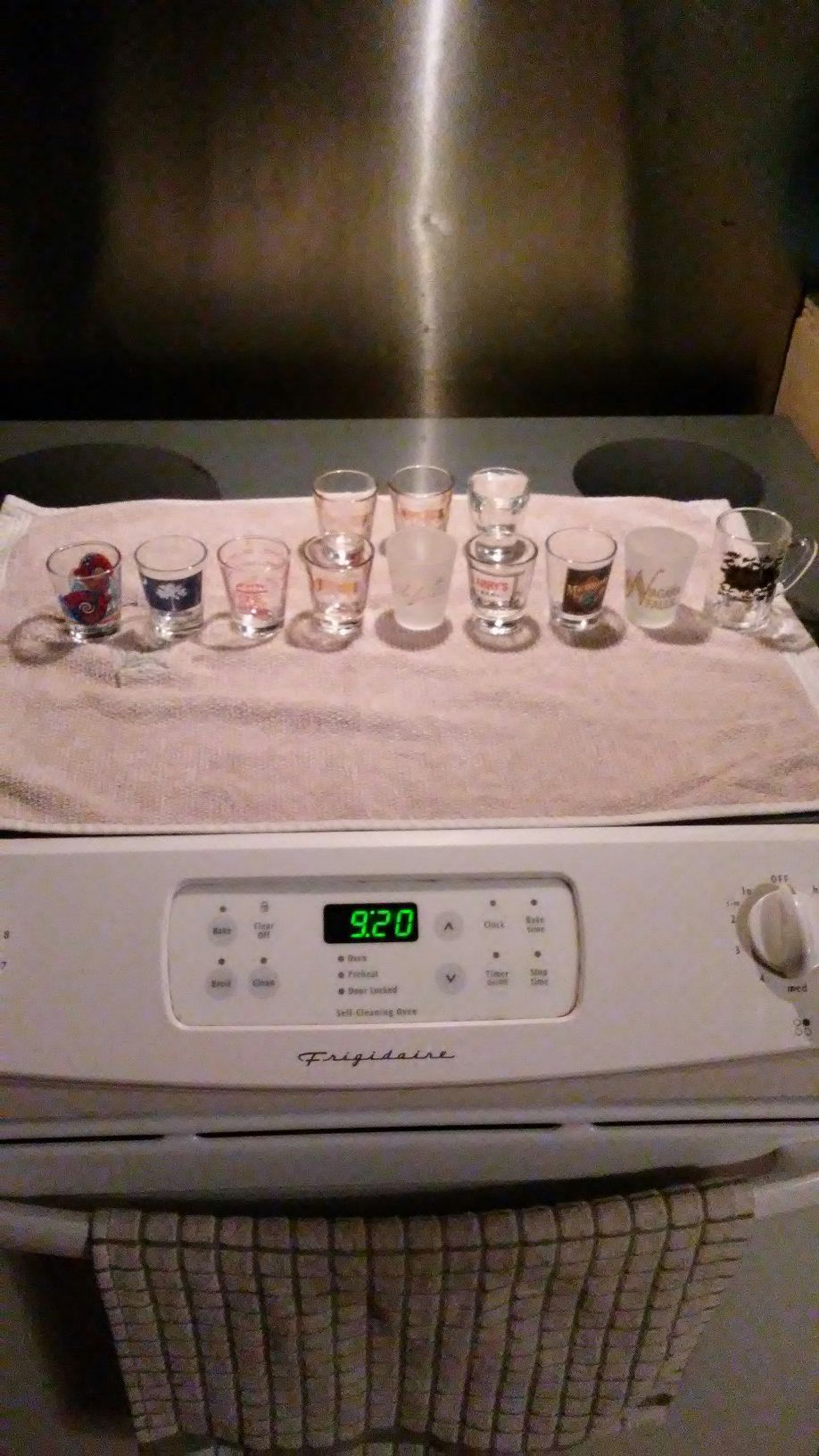 12 Collectable shot glasses
