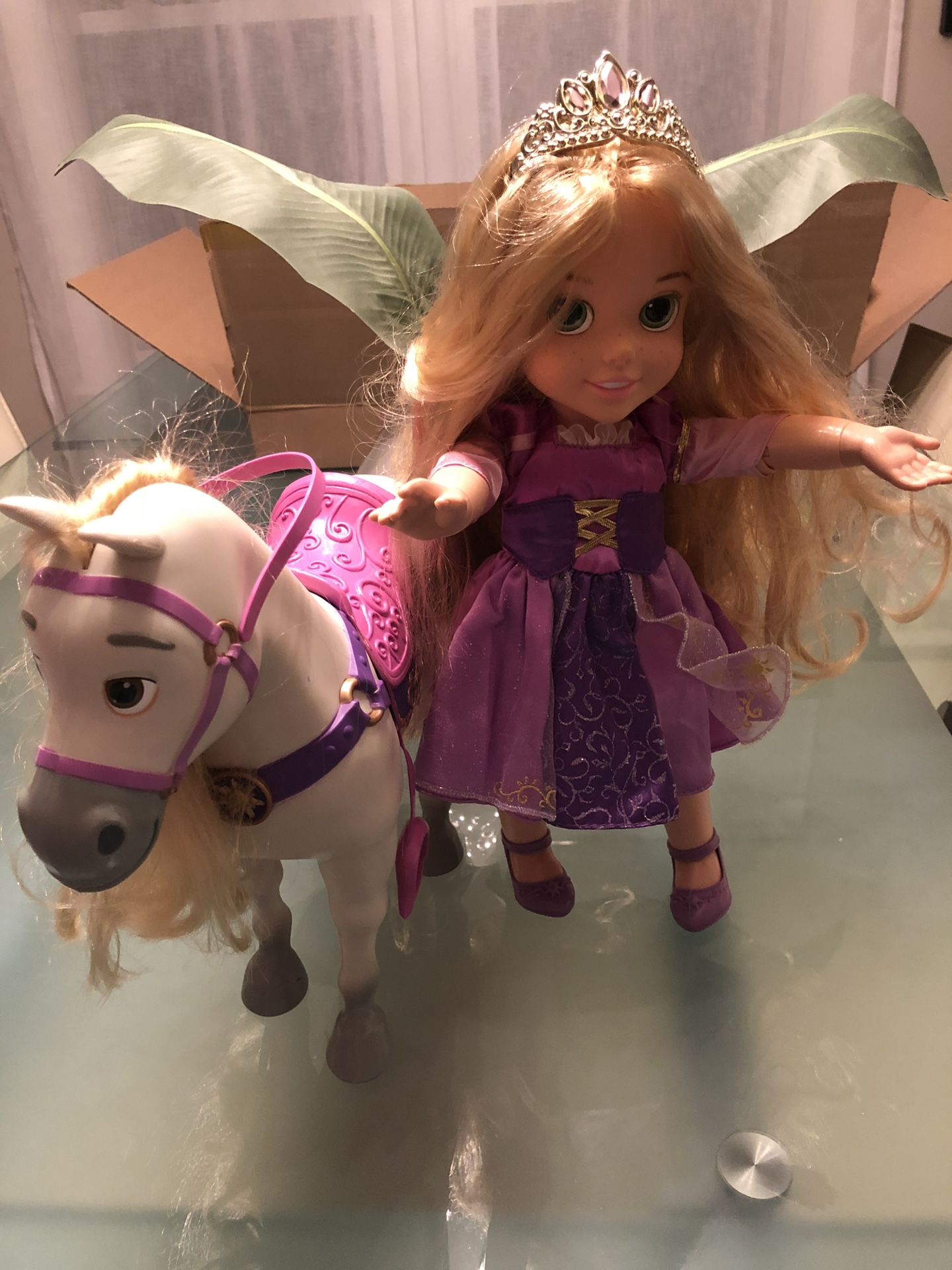 Rapunzel Disney princess and horse like new!