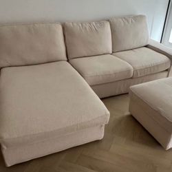 Sofa With chaise , L Shape Sofa , Living room Set , Matching Ottoman 