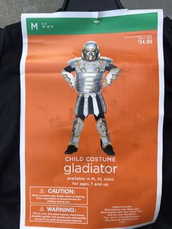 Gladiator kids costume size med 6-8