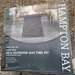 Hampton Bay Cross Ridge Gas Fire Pit