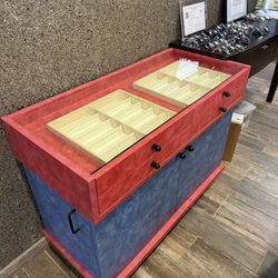 Glass Top Display Cabinet with Storage - Retail / Jewelry / Collectibles